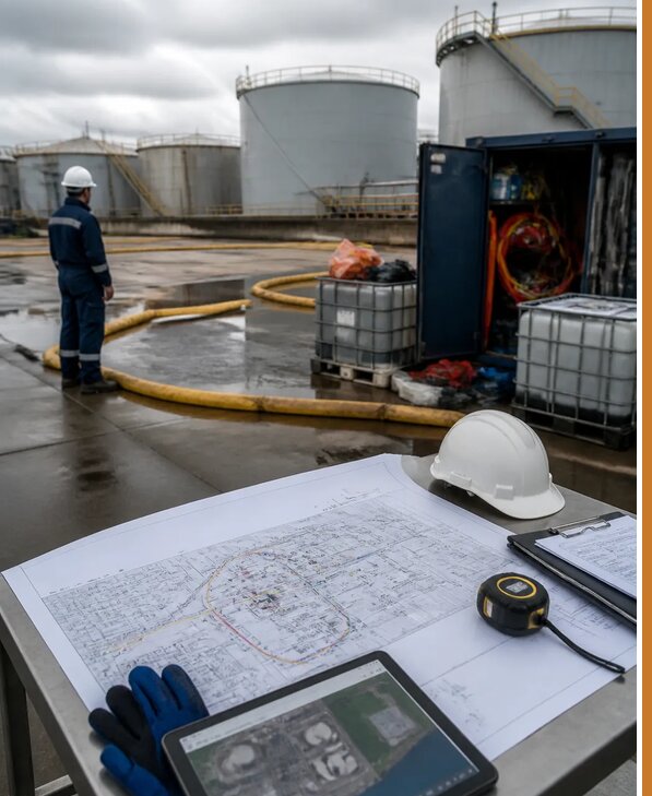 Разработка плана ликвидации разливов нефти в Черкесске